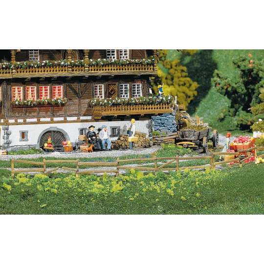 Clôtures de jardin pour pré et jardin 1/87 HO FALLER