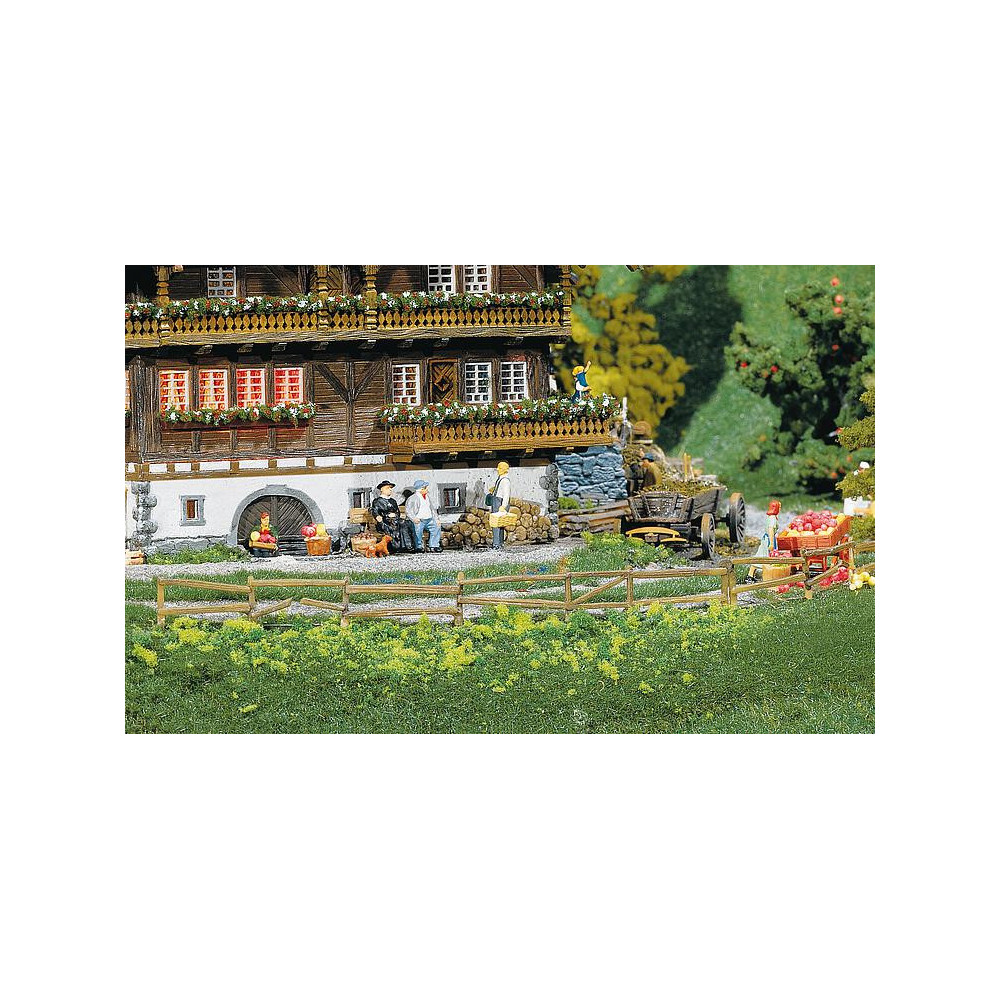 Clôtures de jardin pour pré et jardin 1/87 HO FALLER