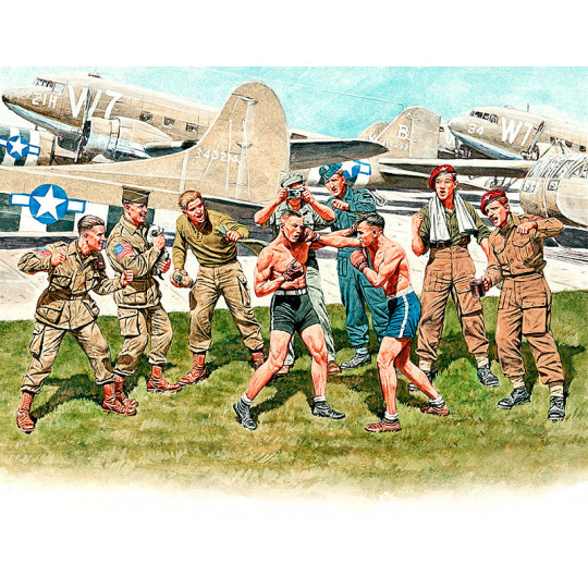 Match de boxe sur la base aérienne 1943/44 1/35 MB
