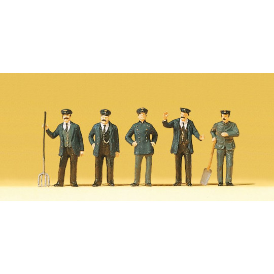 Chauffeur, mécanicien, personnel de train 1/87 HO PREISER